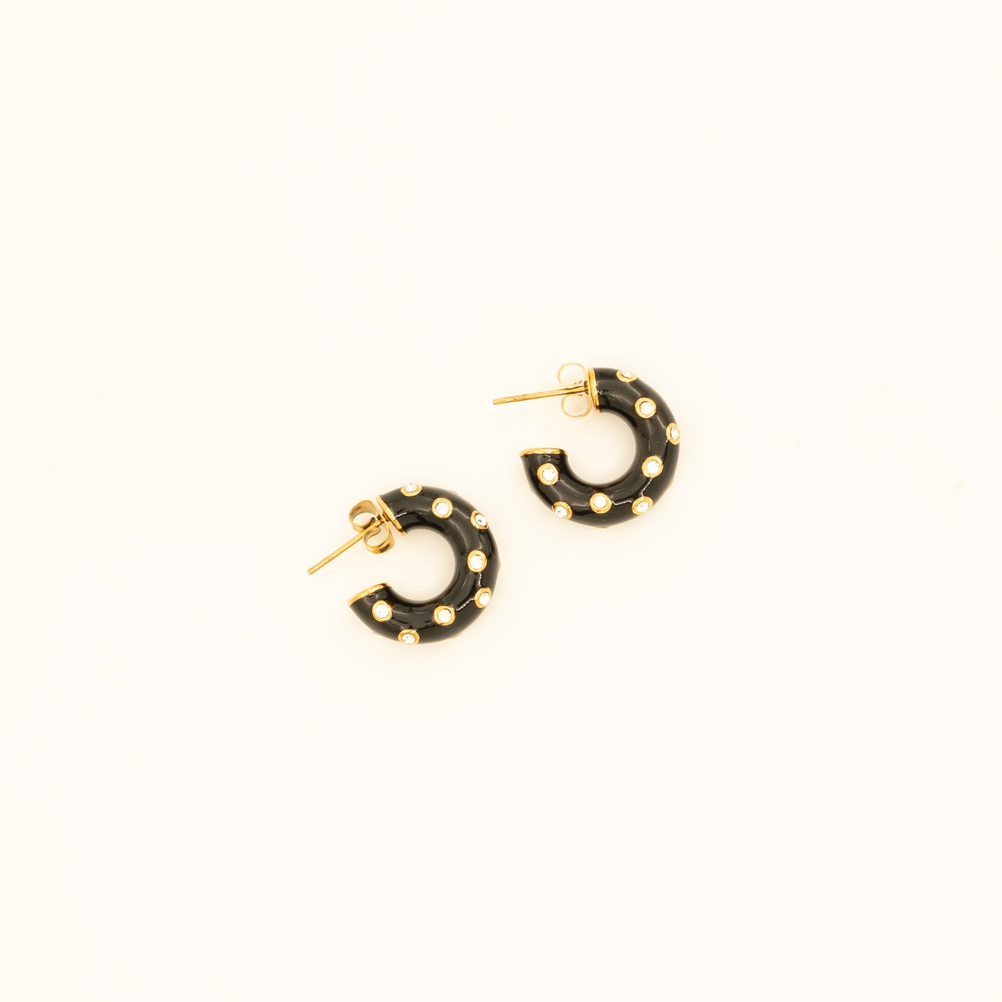 Black Luna Hoops