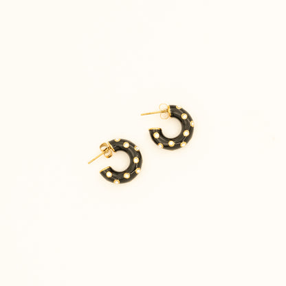 Black Luna Hoops