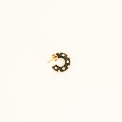 Black Luna Hoops